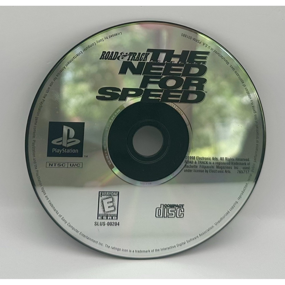 Road & Track Presents The Need for Speed PlayStation 1 PS1 1996 Disc Only